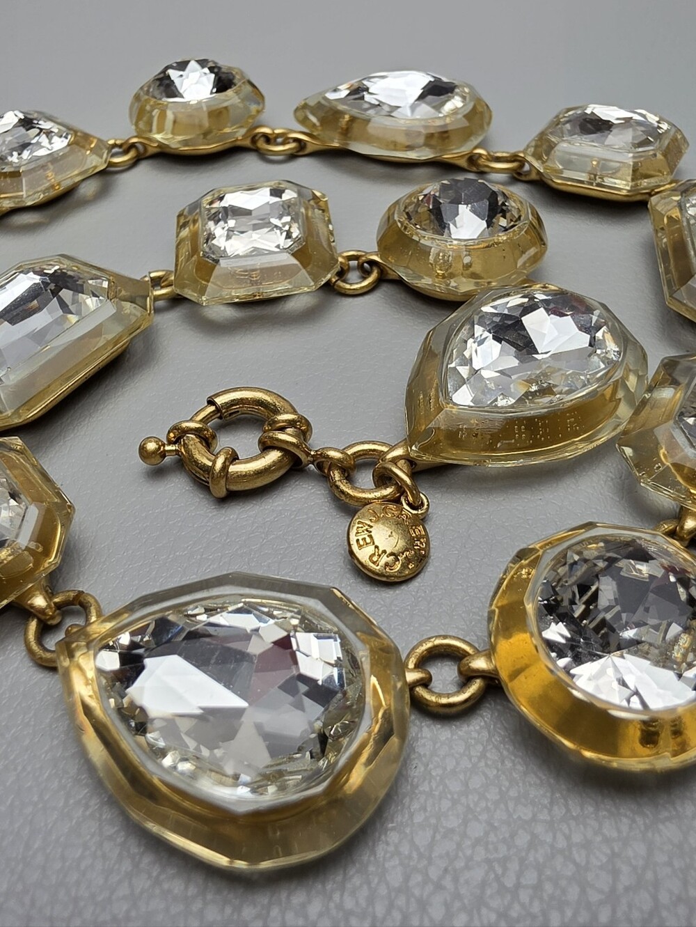 [J. Crew] Jewel Box Clear Faceted Crystal Statement Necklace - Picture 13 of 16